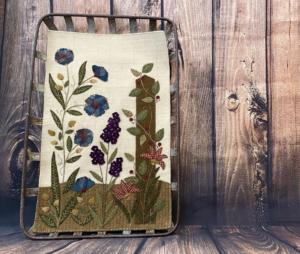 My Side of the Fence - Finished Size: 16” x 26” | KLDesignsOnline.com | KL Designs by Karen Yaffe | Hand Designed Wool Appliqué Patterns by Karen Yaffe