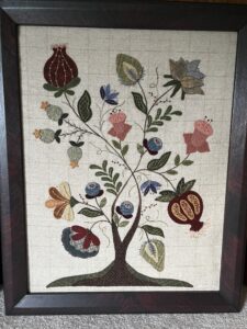 Enchanted - Finished Size: 17” x 22” | KLDesignsOnline.com | KL Designs by Karen Yaffe | Hand Designed Wool Appliqué Patterns by Karen Yaffe