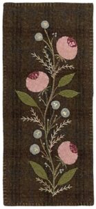 Sweet Whimsy - Finished Size: 5” x 11” | KLDesignsOnline.com | KL Designs by Karen Yaffe | Hand Designed Wool Appliqué Patterns by Karen Yaffe